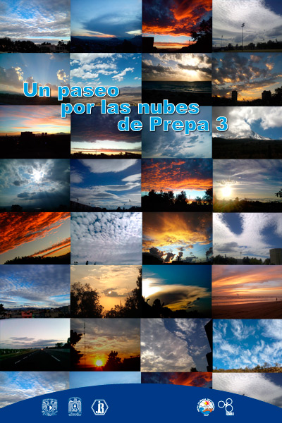 Un paseo por la nubes de Prepa 3, cartel con fotos ganadoras del plantel